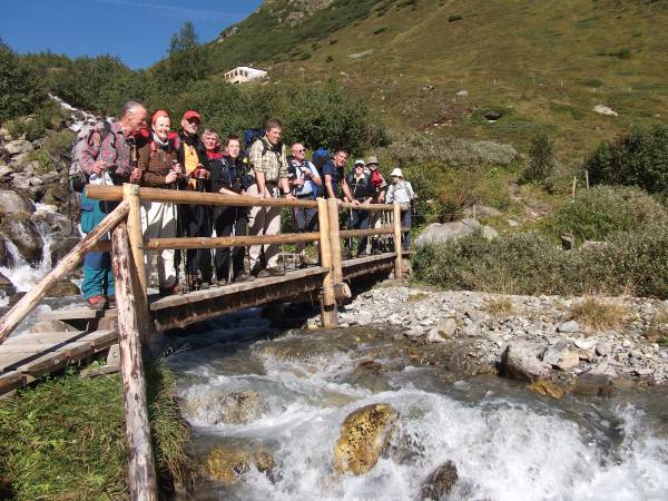 Brücke über den Lussbach an der Plangerossalm