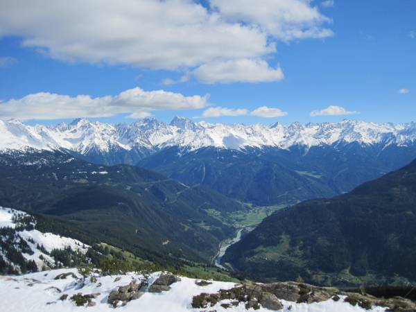 Blick vom Krahberg zum Kaunergrat